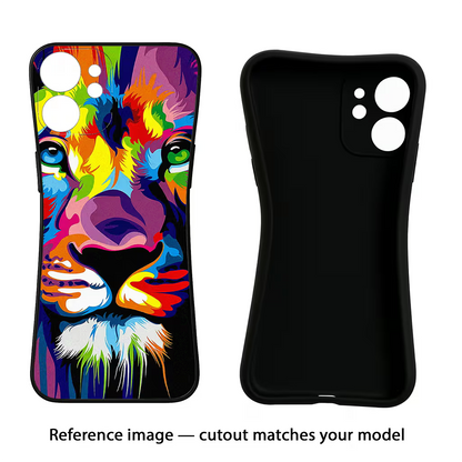 Lion iQOO Neo 7 Pro Back Cover Black Soft Case - Hello Swanky
