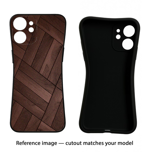 Wooden Texture Design Oppo Reno14 5G Back Cover