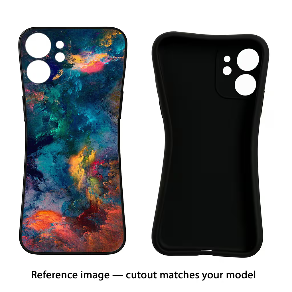 Artwork Paint iQOO Neo 9 Back Cover Black Soft Case - Hello Swanky