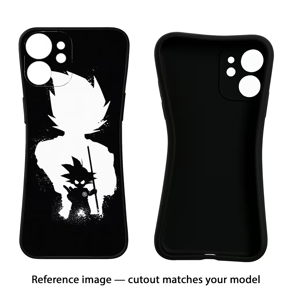 Goku Shadow iQOO Neo 9 Back Cover Black Soft Case - Hello Swanky