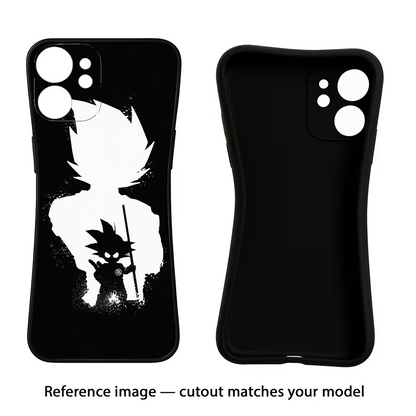 Goku Shadow iQOO Neo 9 Back Cover Black Soft Case - Hello Swanky