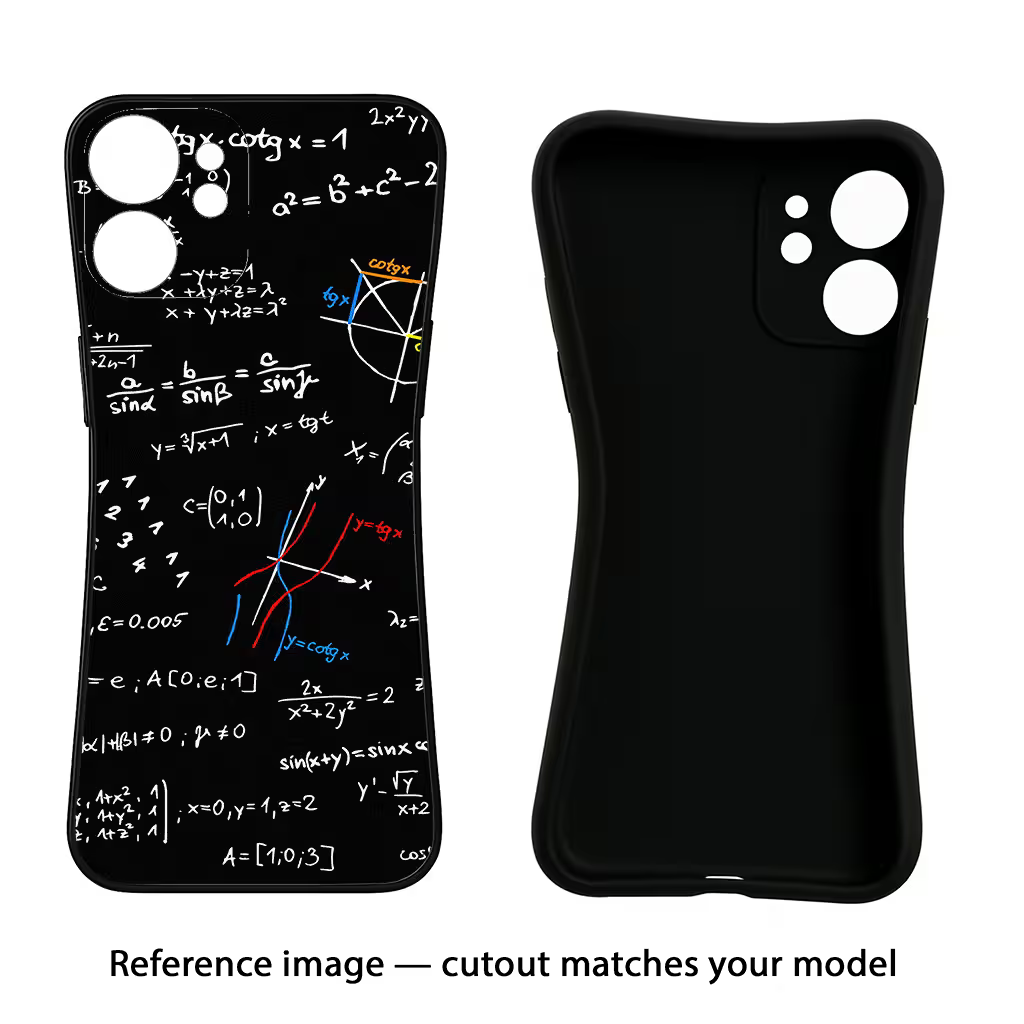 Mathematics Formula iQOO Neo 7 Pro Back Cover Black Soft Case - Hello Swanky