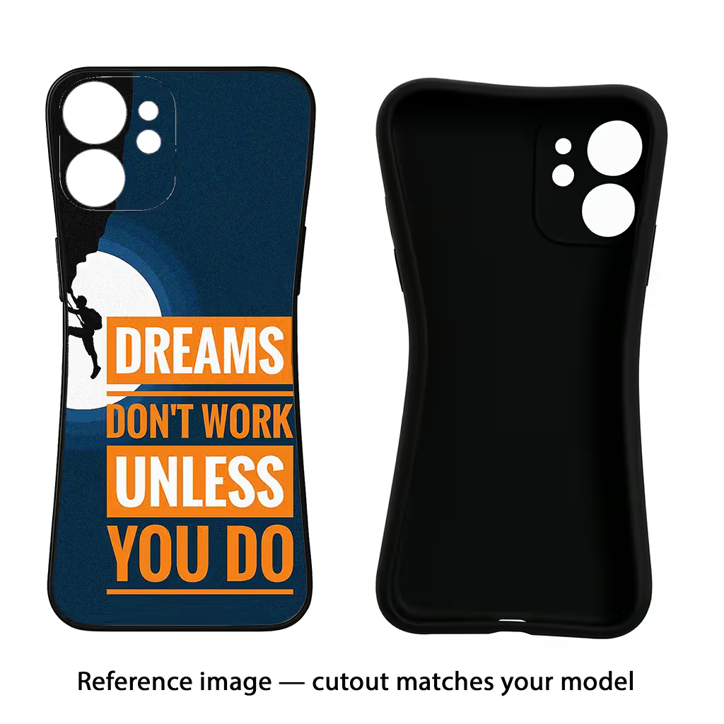 Dreams Don’T Work Unless You Do iQOO Neo 10R 5G Back Cover