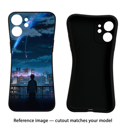 Anime iQOO Neo 9 Back Cover Black Soft Case - Hello Swanky
