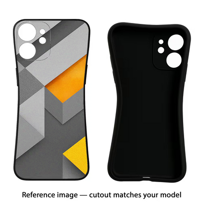 Abstract iQOO Neo 9 Back Cover Black Soft Case - Hello Swanky