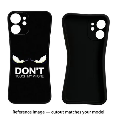 Don't Touch My Phone iQOO Neo 7 Pro Back Cover Black Soft Case - Hello Swanky