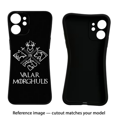 Valar Morghulis | Game Of Thrones iQOO Neo 7 Pro Back Cover Black Soft Case - Hello Swanky