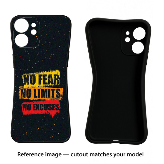 No Fear No Limits No Excuse iPhone 17 Back Cover