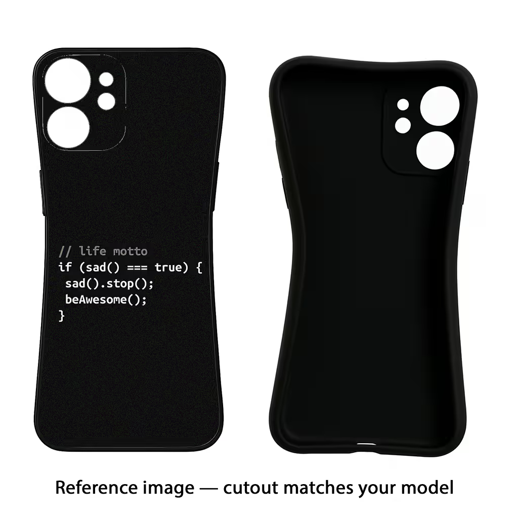 Life Motto Code iQOO Neo 9 Back Cover Black Soft Case - Hello Swanky
