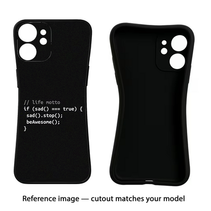Life Motto Code iQOO Neo 9 Back Cover Black Soft Case - Hello Swanky