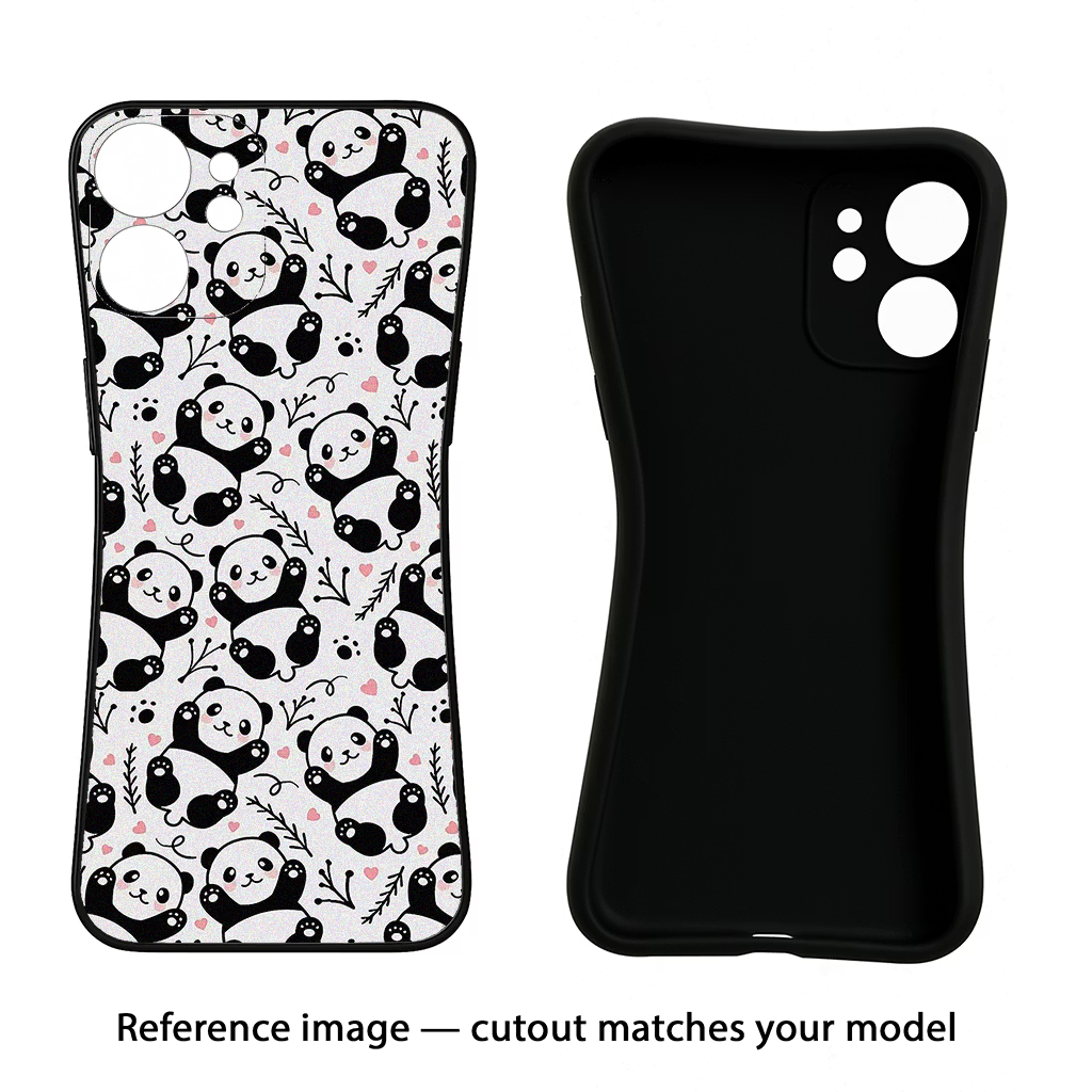 Cute Panda Redmi Note 14 5G Back Cover