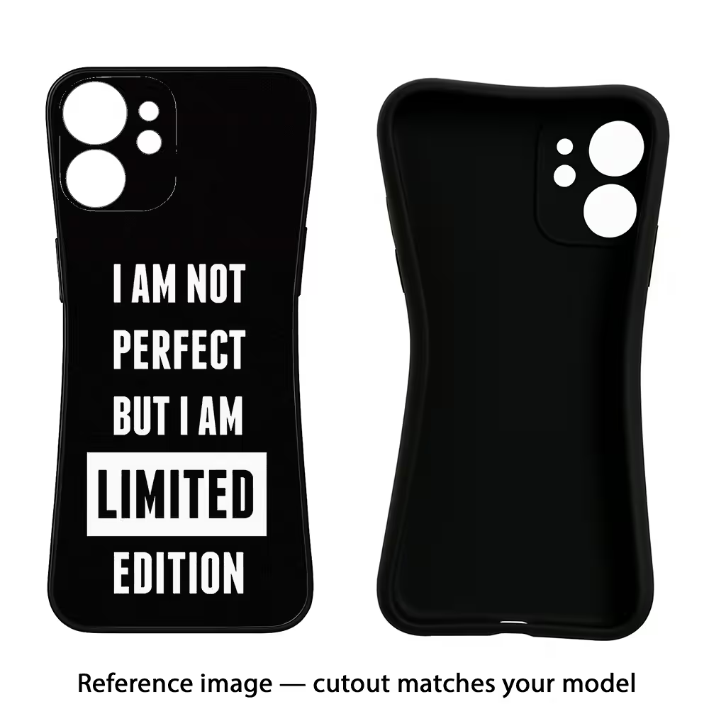 I Am Not Perfect But I Am Limited Edition iQOO Neo 9 Back Cover Black Soft Case - Hello Swanky