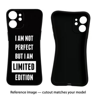 I Am Not Perfect But I Am Limited Edition iQOO Neo 9 Back Cover Black Soft Case - Hello Swanky