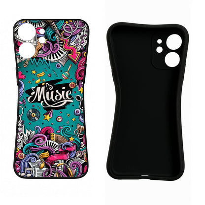 Music Graffiti Poco X6 Pro Back Cover