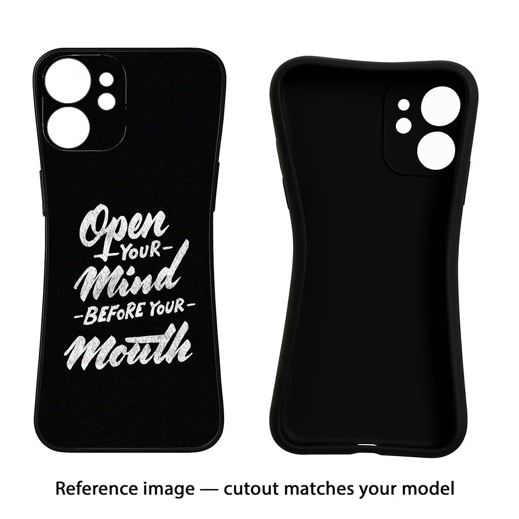 Open Your Mind Before Your Mouth OnePlus 13R Back Cover