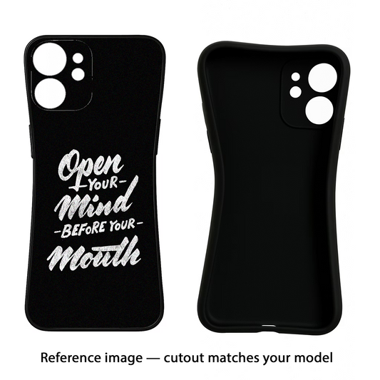 Open Your Mind Before Your Mouth Oppo Reno14 5G Back Cover