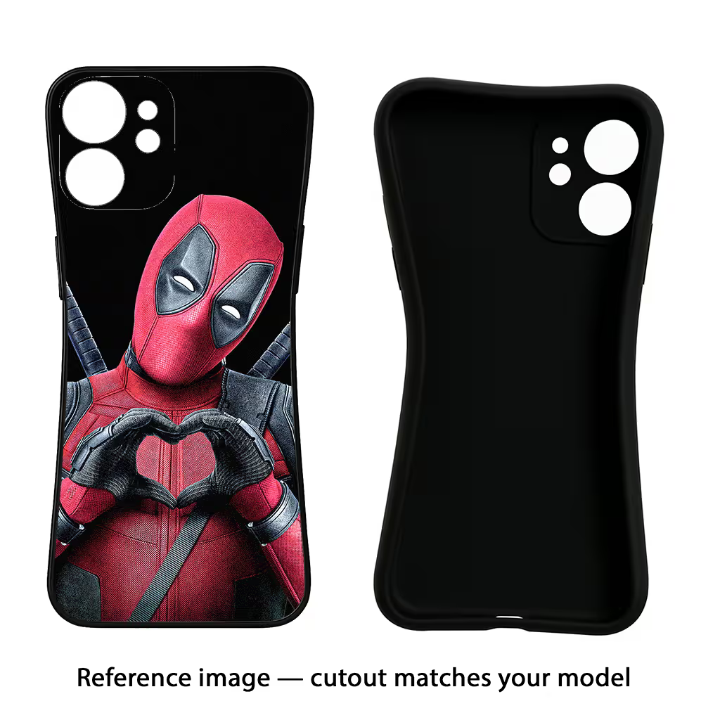Deadpool iQOO Neo 9 Back Cover Black Soft Case - Hello Swanky