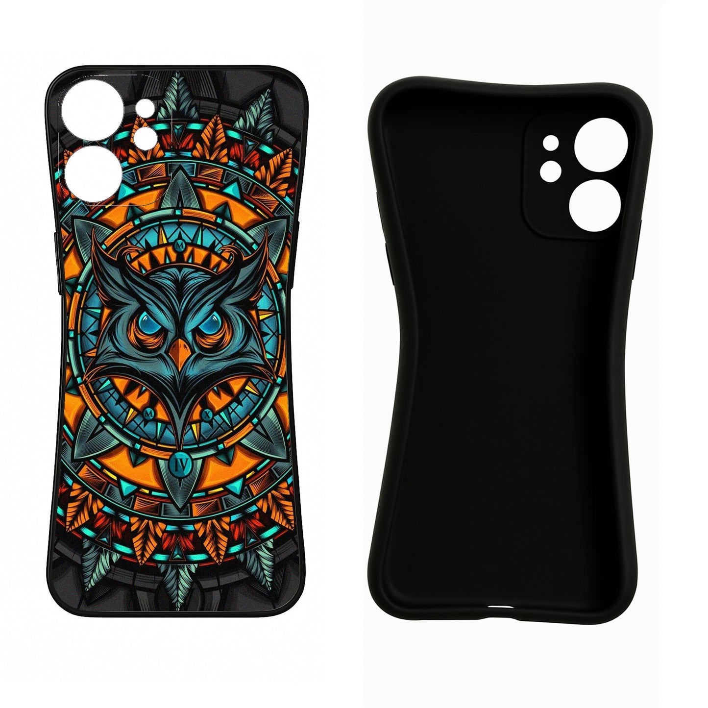 Angry Owl Art iPhone 13 Pro Back Cover
