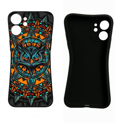 Angry Owl Art iPhone 14 Back Cover