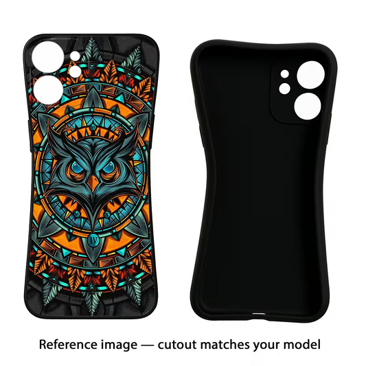 Angry Owl Art iQOO Neo 9 Back Cover Black Soft Case - Hello Swanky
