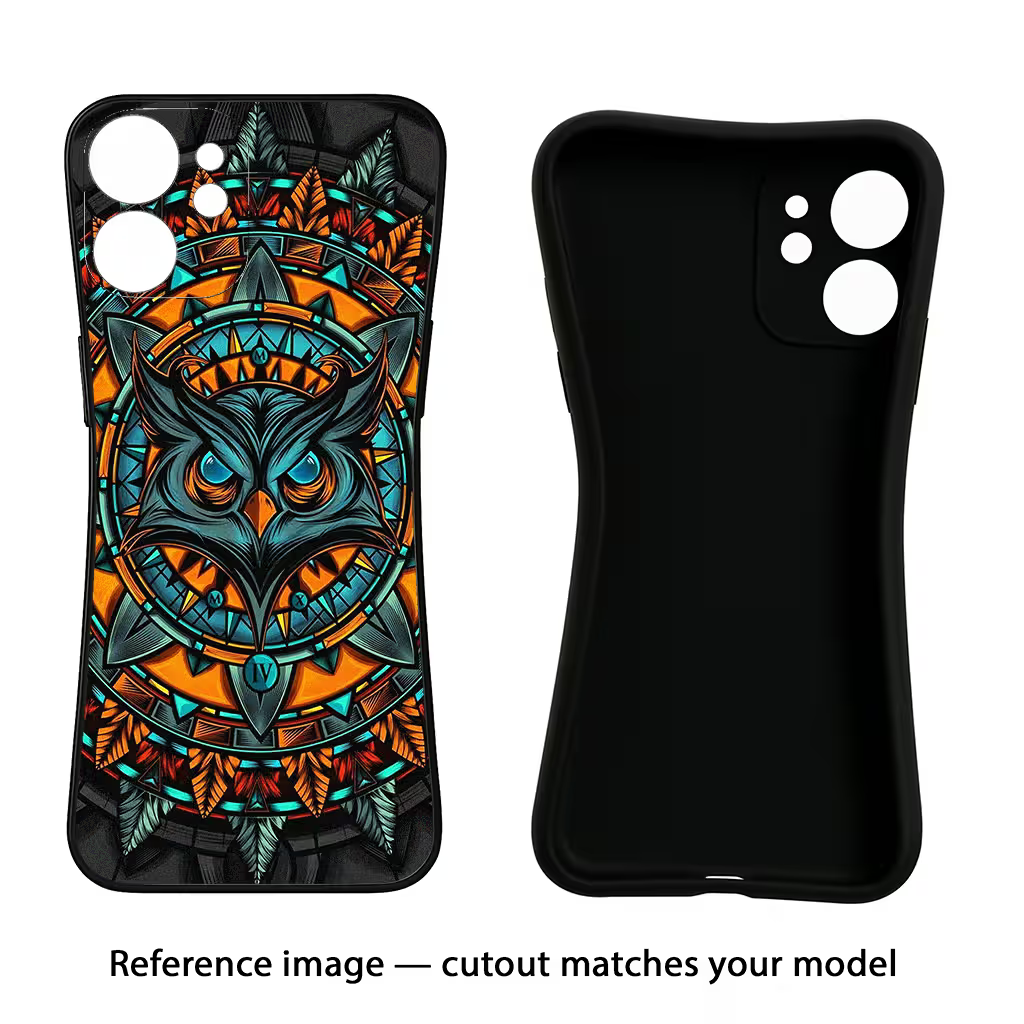 Angry Owl Art iQOO Neo 7 Pro Back Cover Black Soft Case - Hello Swanky