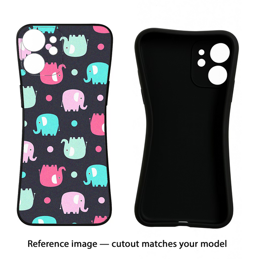 Elephants Poco M7 5G Back Cover