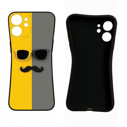Sunglasses with Mustache Mi 11 Lite Back Cover