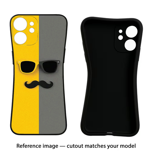 Sunglasses with Mustache Samsung A26 Back Cover