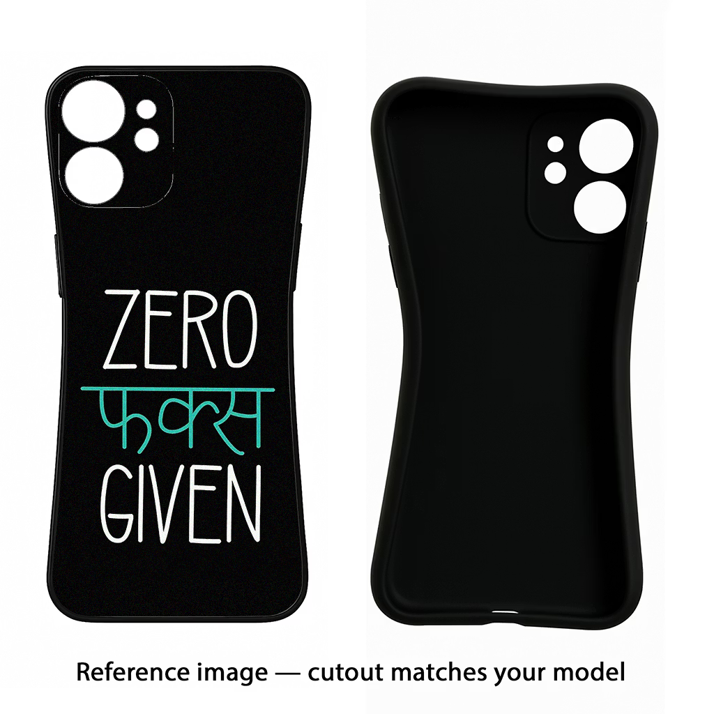 Zero Fucks Given Samsung S22 Plus Back Cover