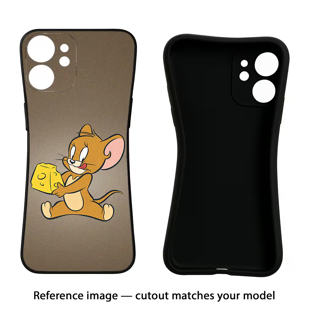 Jerry iQOO Neo 7 Pro Back Cover Black Soft Case - Hello Swanky
