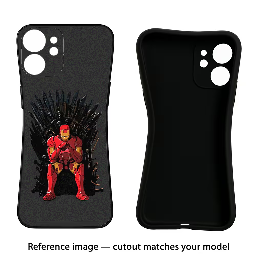 Ironman Throne iQOO Neo 9 Back Cover Black Soft Case - Hello Swanky