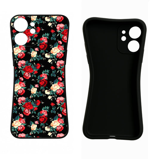 Rose Pattern Moto G64 5G Back Cover