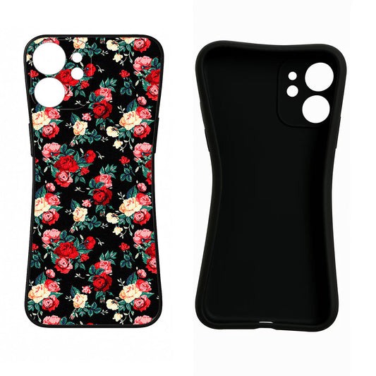 Rose Pattern Oppo F19 Pro Back Cover