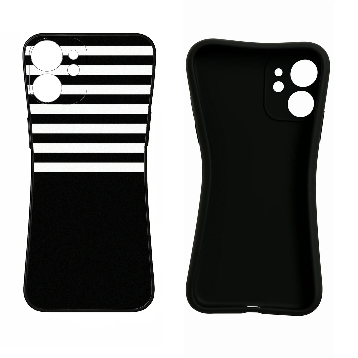 Black and White Print Realme 9 4G Back Cover
