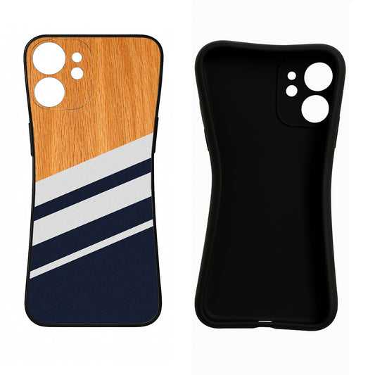 Blue and white wooden iPhone 11 Pro Max Back Cover