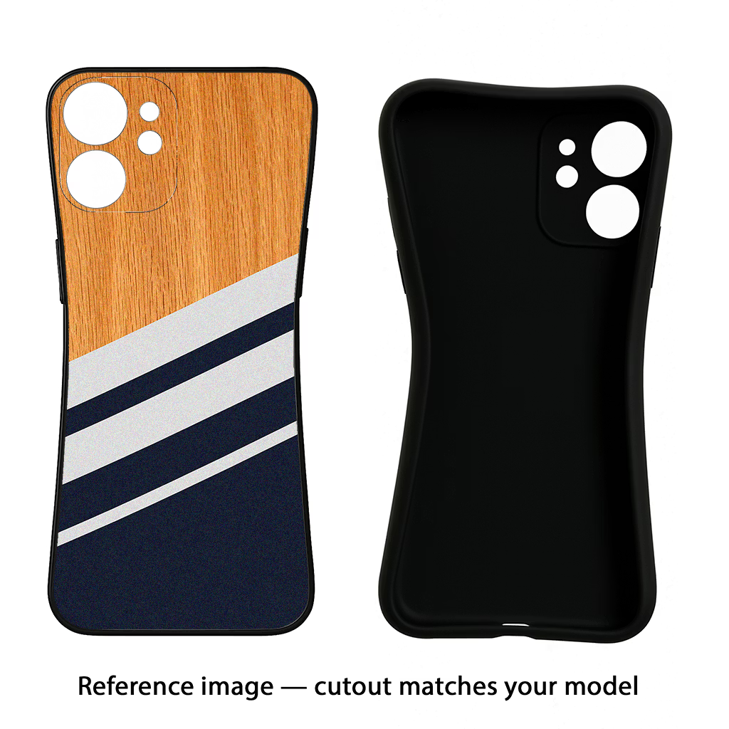 Blue and white wooden Oppo F29 Pro 5G Back Cover