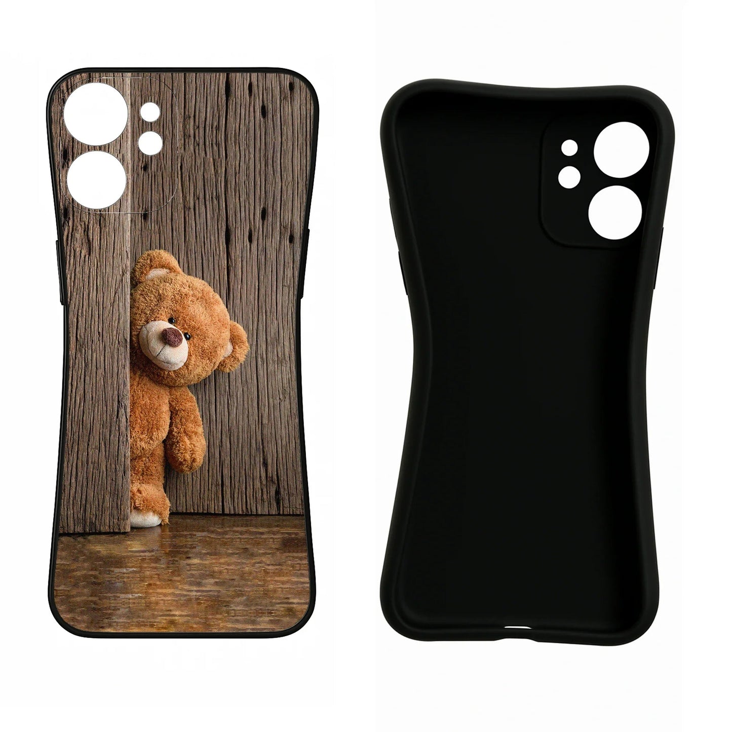 Teddy Wooden Oppo Reno6 5G Back Cover