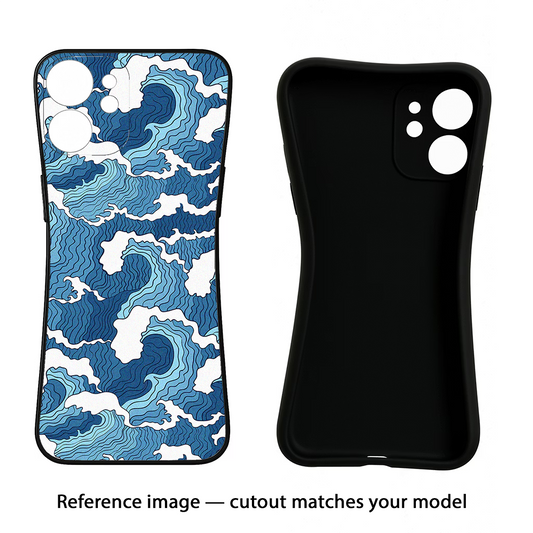 Blue Waves iPhone 17 Back Cover
