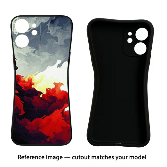 Fire Cloud iQOO Neo 9 Back Cover Black Soft Case - Hello Swanky