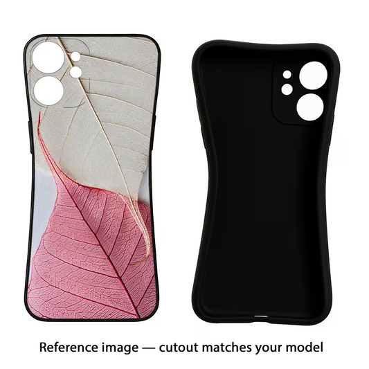 White Pink Leaf iQOO 13 5G Back Cover
