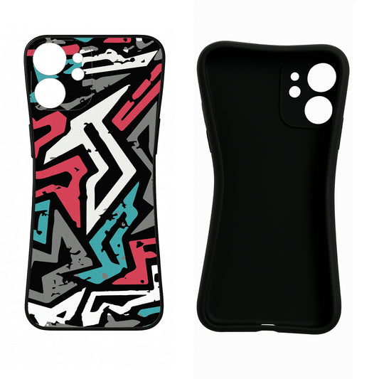 Geometric Graffiti iPhone 15 Plus Back Cover