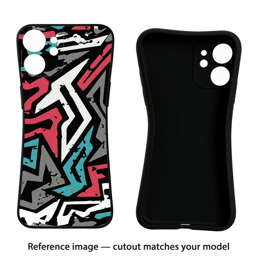 Geometric Graffiti Moto G86 Power Back Cover