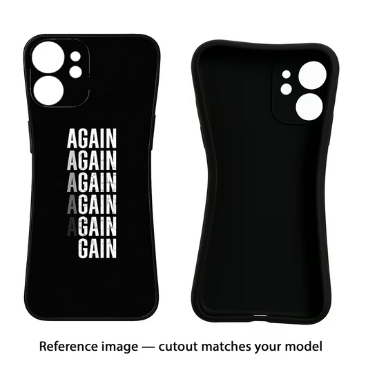 Again Again Gain iQOO Neo 9 Back Cover Black Soft Case - Hello Swanky