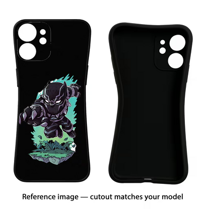 Black Panther iQOO Neo 7 Pro Back Cover Black Soft Case - Hello Swanky
