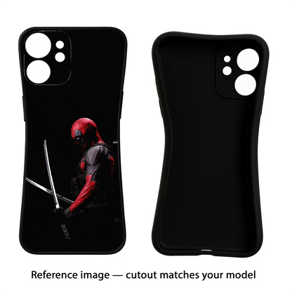Deadpool iQOO Neo 9 Back Cover Black Soft Case - Hello Swanky