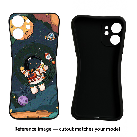 Cartoon Astronaut Oppo Reno14 5G Back Cover