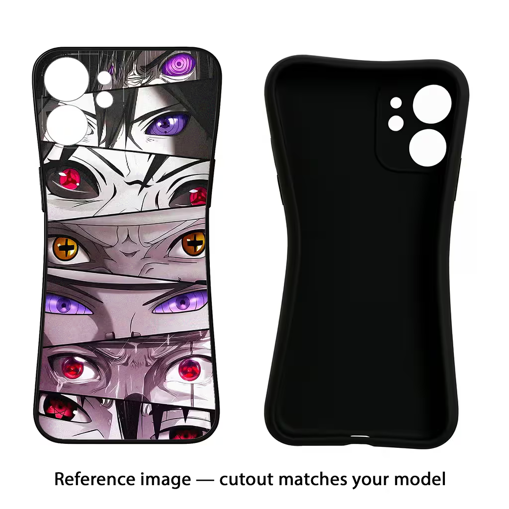 Naruto Anime iQOO Neo 7 Pro Back Cover Black Soft Case - Hello Swanky