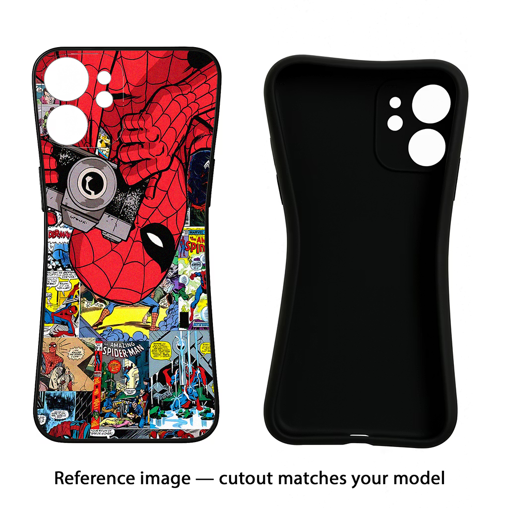 Spider Man POCO X7 Pro 5G Back Cover Black Soft Case - Hello Swanky