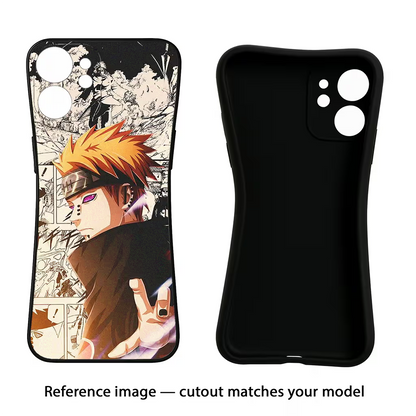 Pain Anime iQOO Neo 7 Pro Back Cover Black Soft Case - Hello Swanky