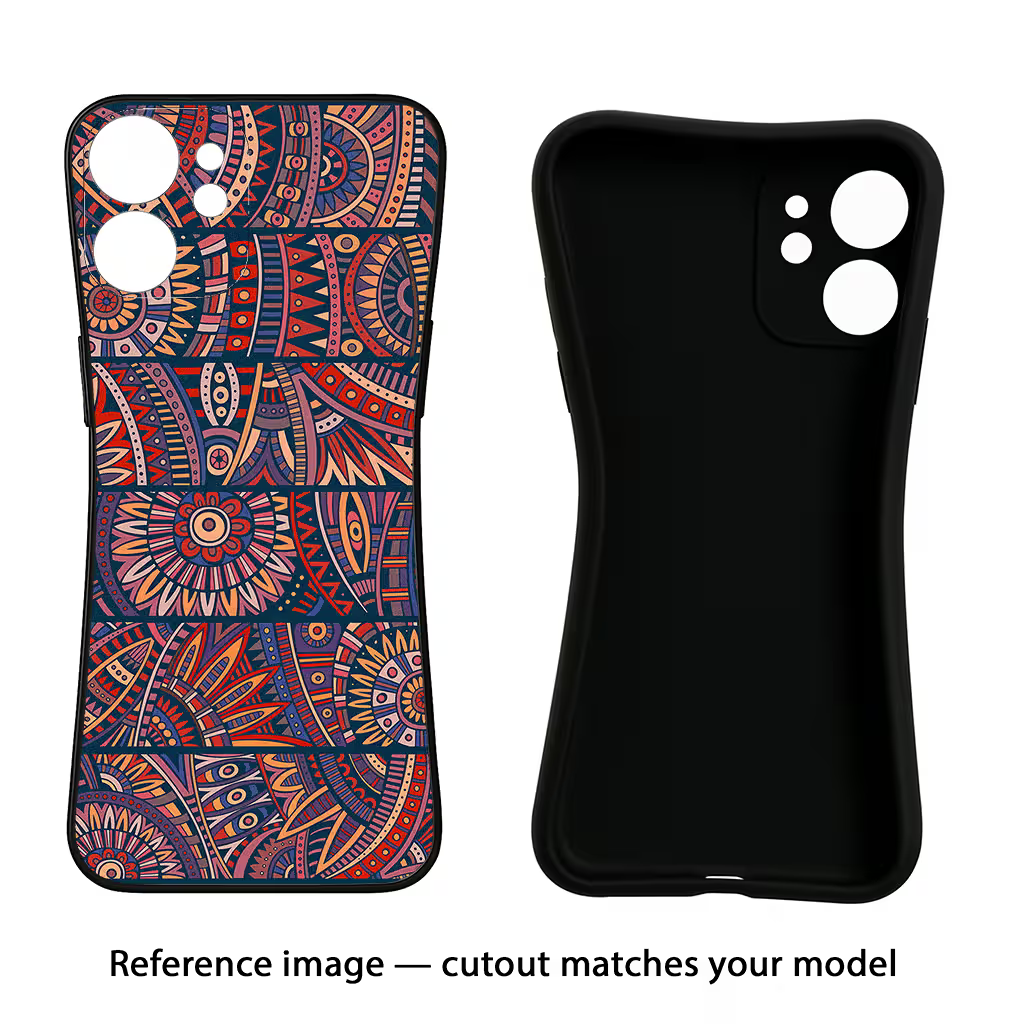 African Culture Design iQOO Neo 9 Back Cover Black Soft Case - Hello Swanky
